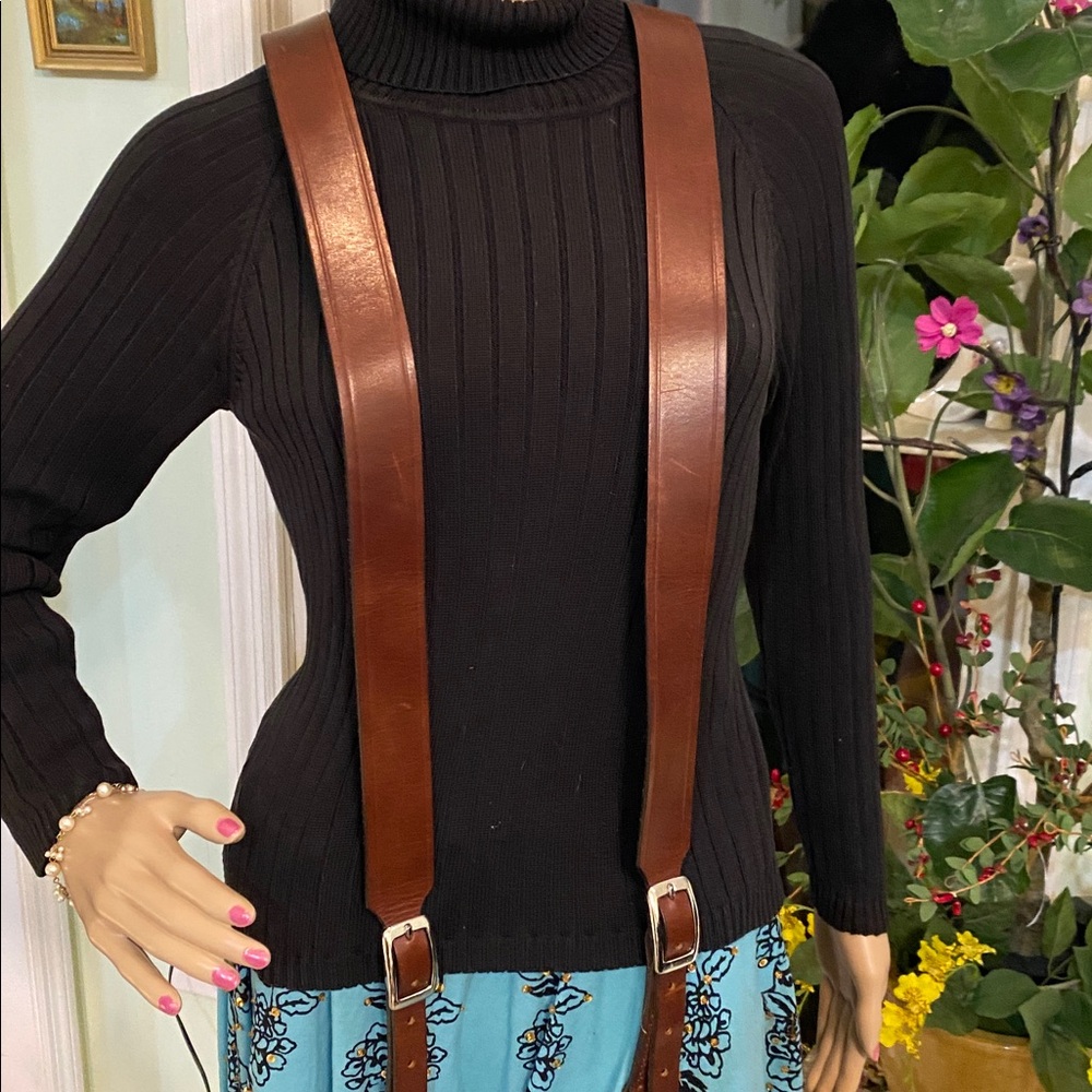Heritage leather USA suspenders